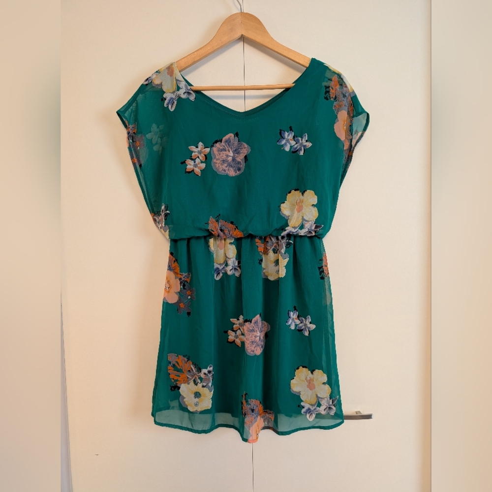 Floral Green Dress